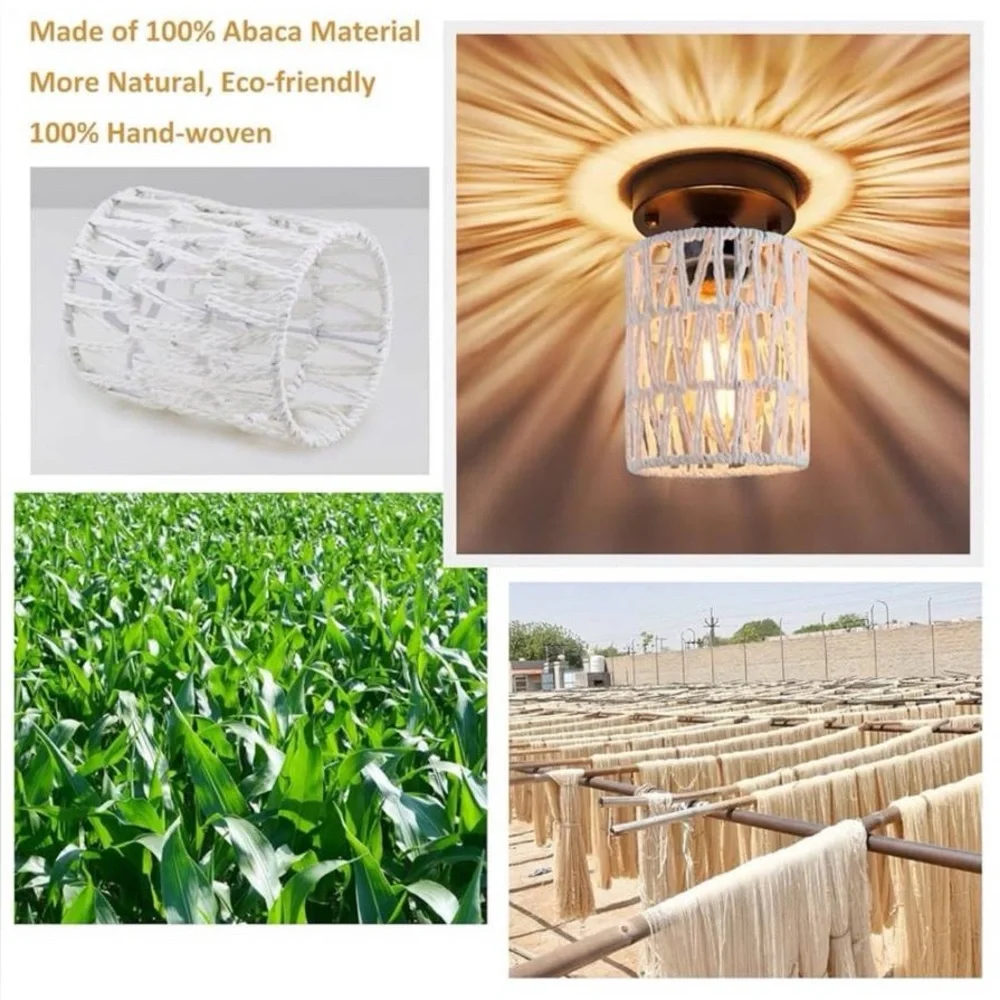 Rattan Lamp Shade Set of 2